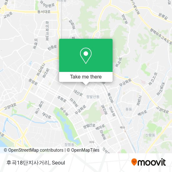 후곡18단지사거리 map