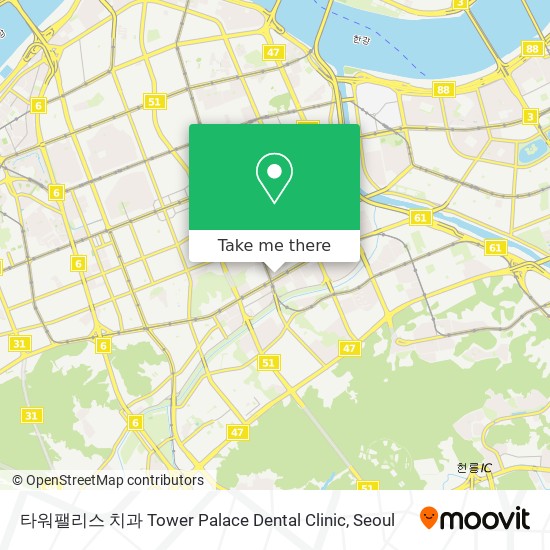 타워팰리스 치과 Tower Palace Dental Clinic map