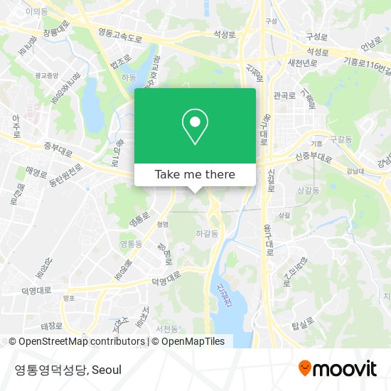 영통영덕성당 map