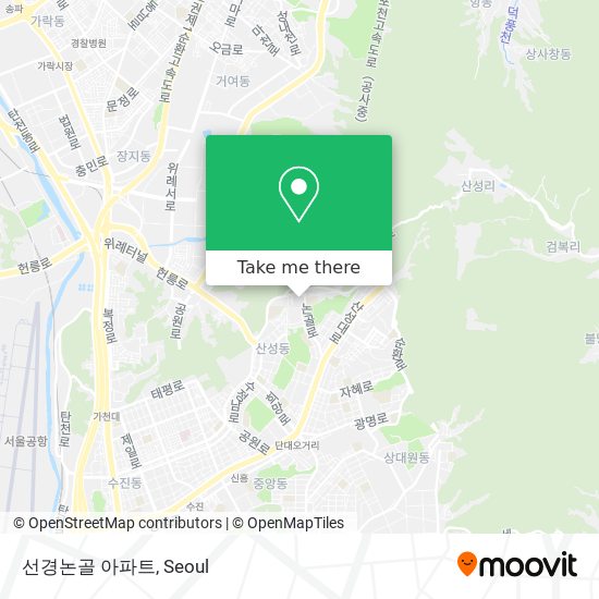 선경논골 아파트 map