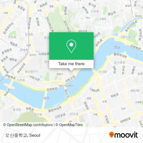 오산중학교 map