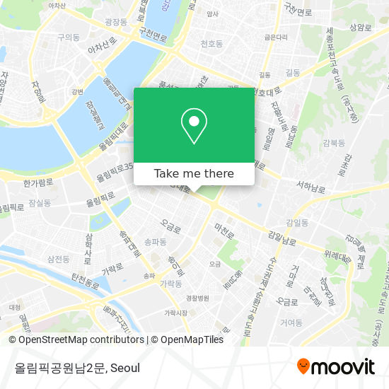 올림픽공원남2문 map