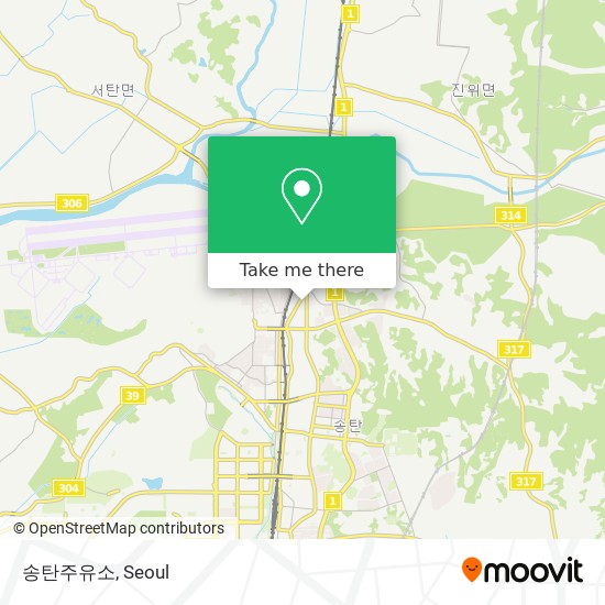 송탄주유소 map