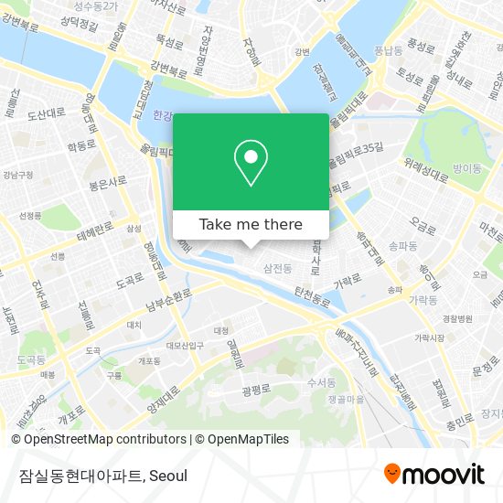 잠실동현대아파트 map