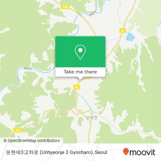 운현제3교차로 (Unhyeonje 3 Gyocharo) map