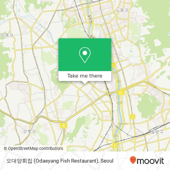 오대양회집 (Odaeyang Fish Restaurant) map