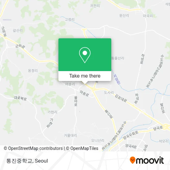 통진중학교 map