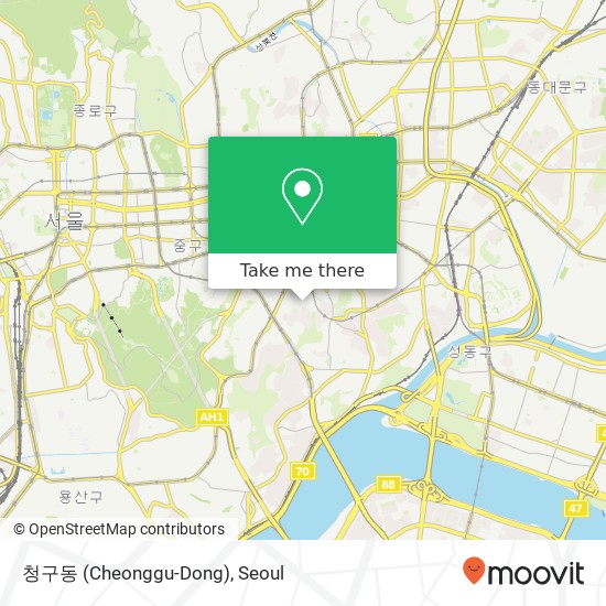 청구동 (Cheonggu-Dong) map