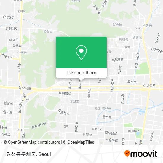 효성동우체국 map