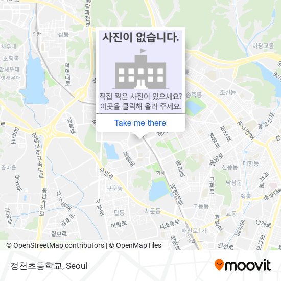 정천초등학교 map