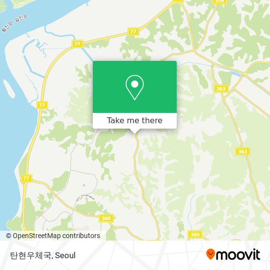 탄현우체국 map