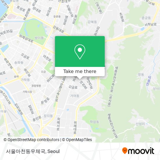 서울마천동우체국 map