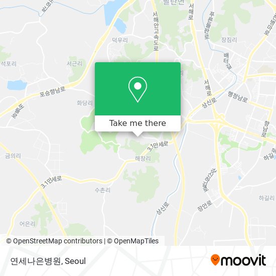 연세나은병원 map