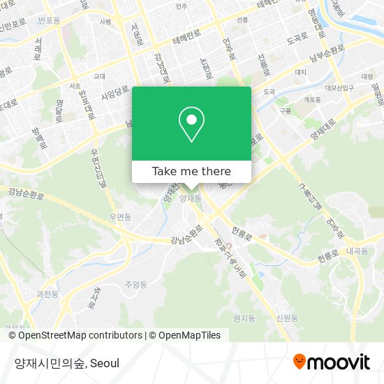 양재시민의숲 map