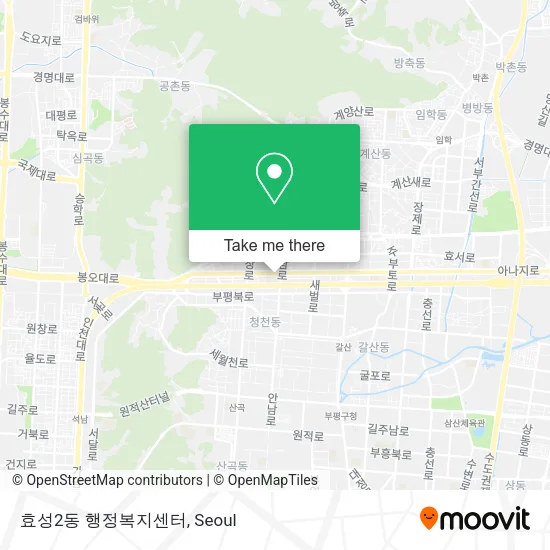 효성2동 행정복지센터 map