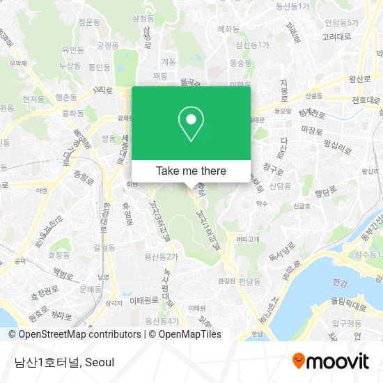 남산1호터널 map