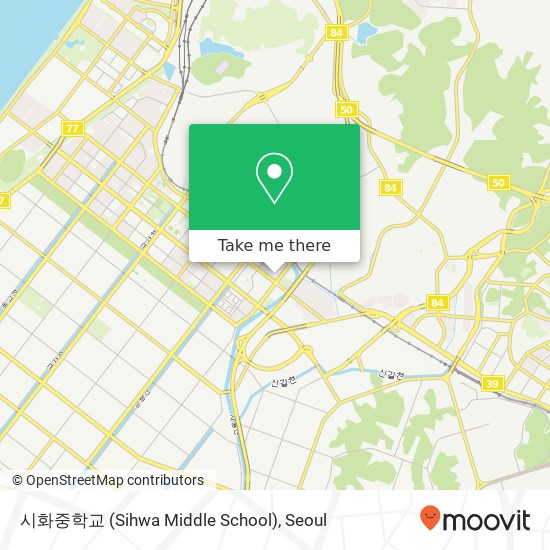 시화중학교 (Sihwa Middle School) map