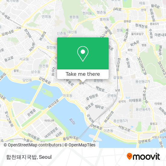 합천돼지국밥 map