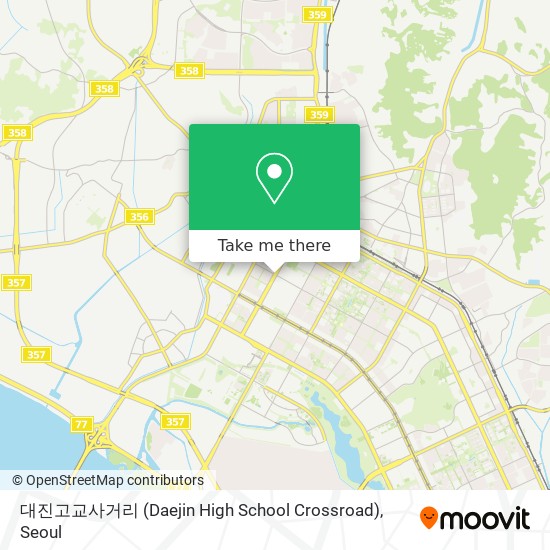 대진고교사거리 (Daejin High School Crossroad) map