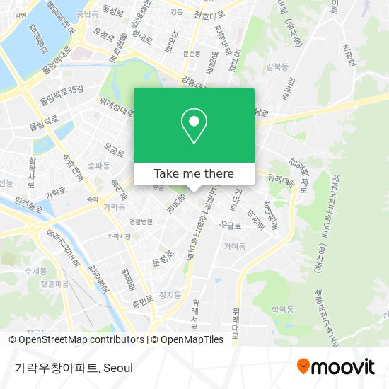 가락우창아파트 map