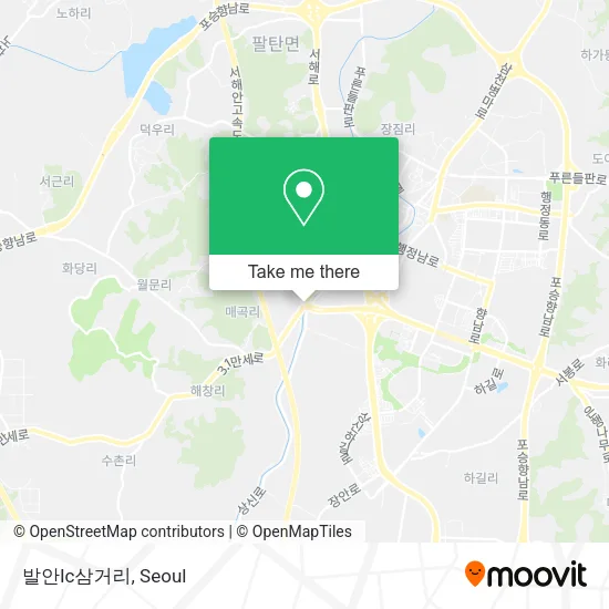 발안Ic삼거리 map