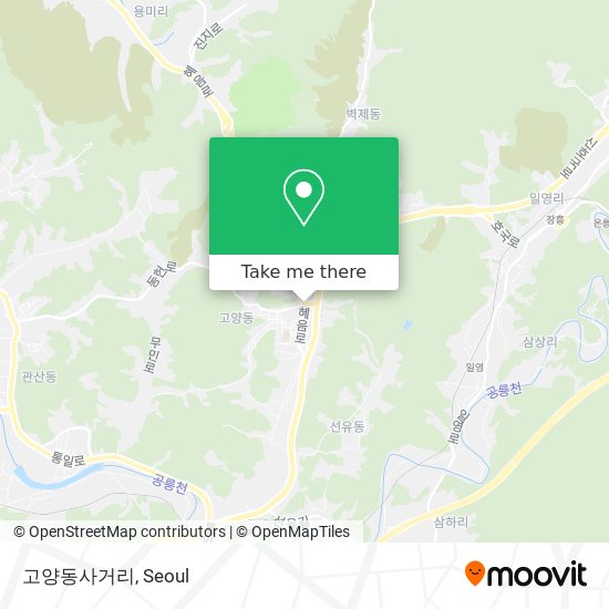 고양동사거리 map