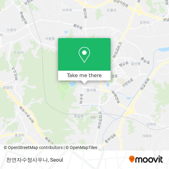 천연자수정사우나 map