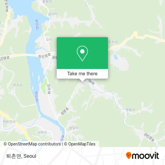 퇴촌면 map