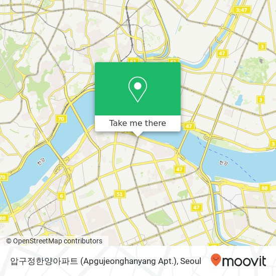 압구정한양아파트 (Apgujeonghanyang Apt.) map