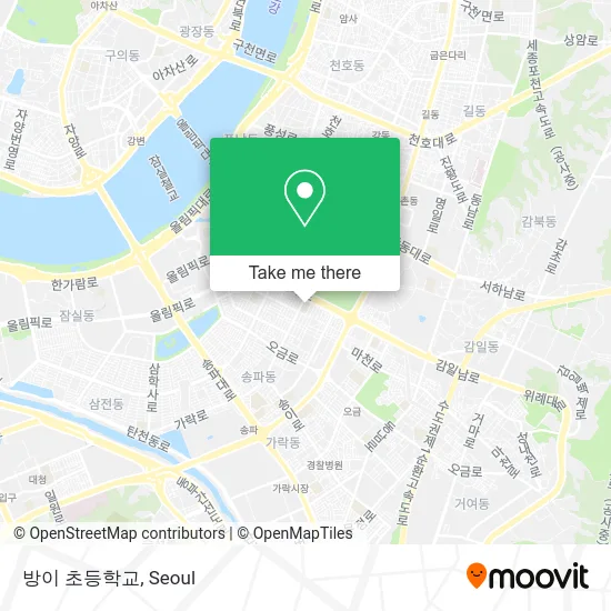 방이 초등학교 map