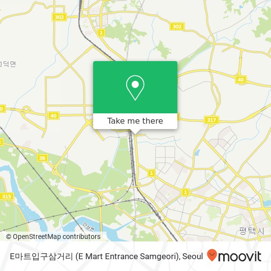 E마트입구삼거리 (E Mart Entrance Samgeori) map