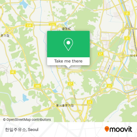 한일주유소 map