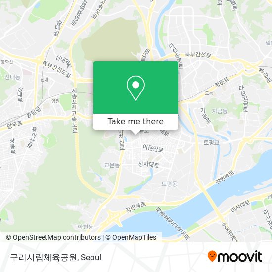 구리시립체육공원 map