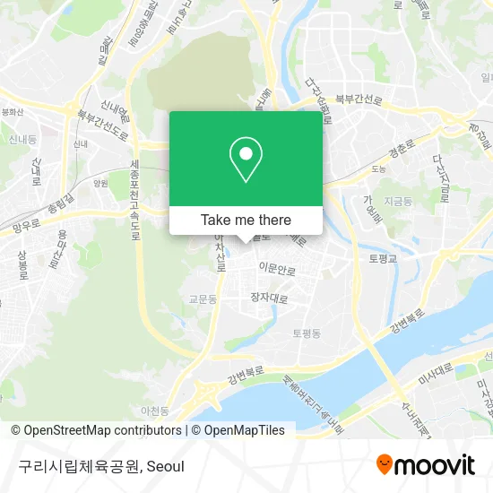 구리시립체육공원 map