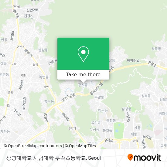 상명대학교 사범대학 부속초등학교 map