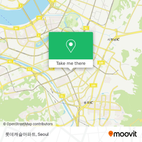 롯데캐슬아파트 map