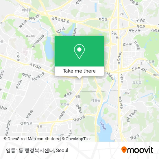 영통1동 행정복지센터 map