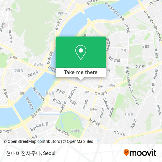 현대비전사우나 map