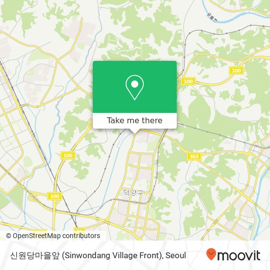 신원당마을앞 (Sinwondang Village Front) map