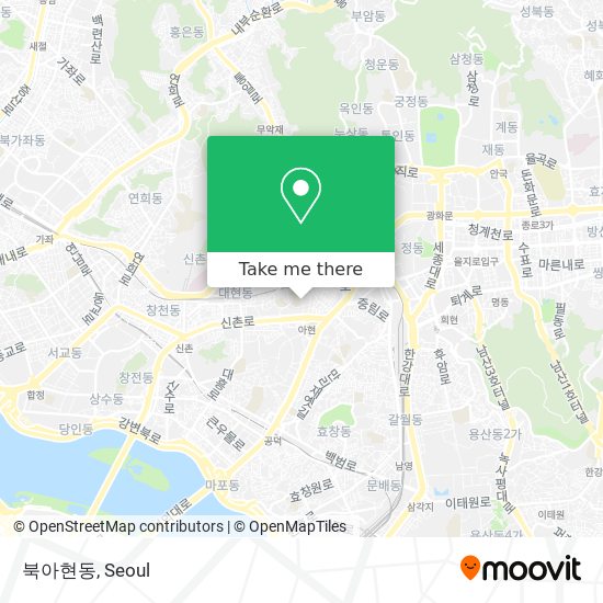 북아현동 map