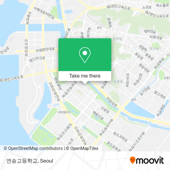 연송고등학교 map