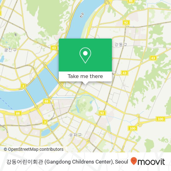 강동어린이회관 (Gangdong Childrens Center) map