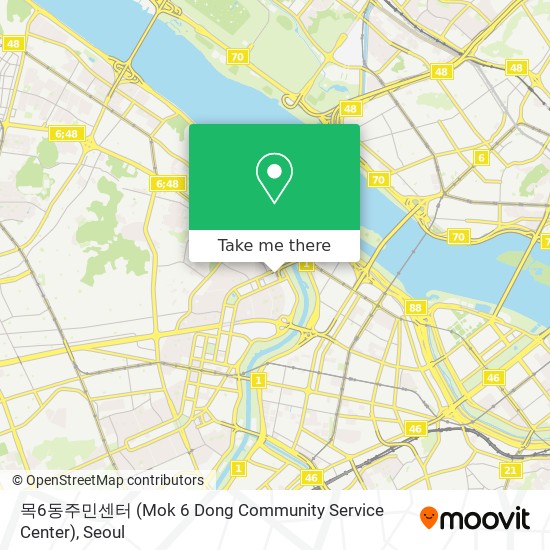 목6동주민센터 (Mok 6 Dong Community Service Center) map