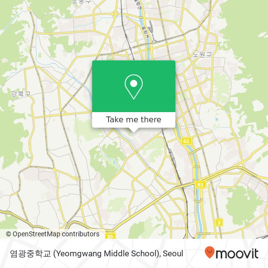 염광중학교 (Yeomgwang Middle School) map