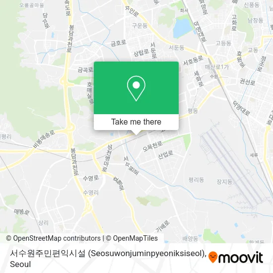 서수원주민편익시설 (Seosuwonjuminpyeoniksiseol) map
