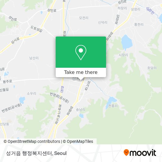 성거읍 행정복지센터 map
