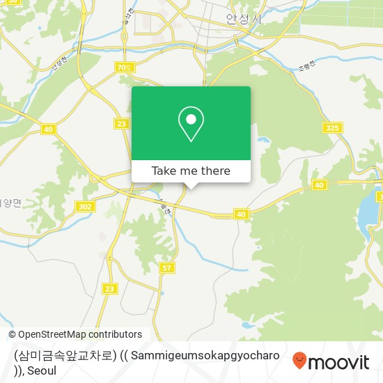 (삼미금속앞교차로) (( Sammigeumsokapgyocharo )) map