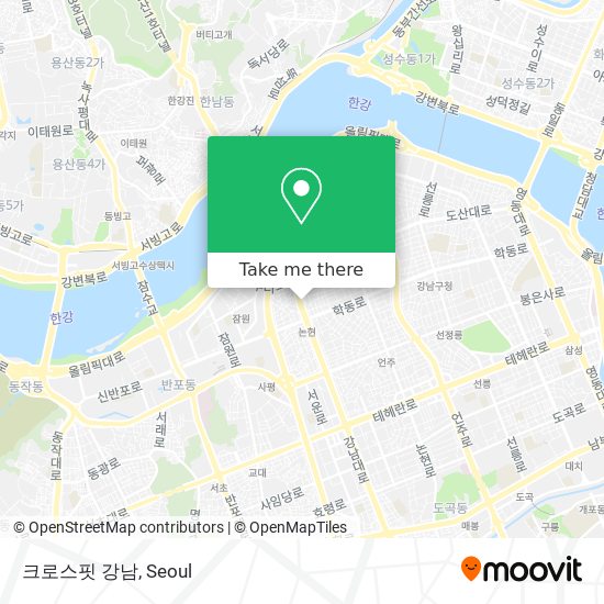 크로스핏 강남 map