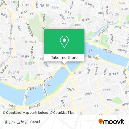 한남대교북단 map