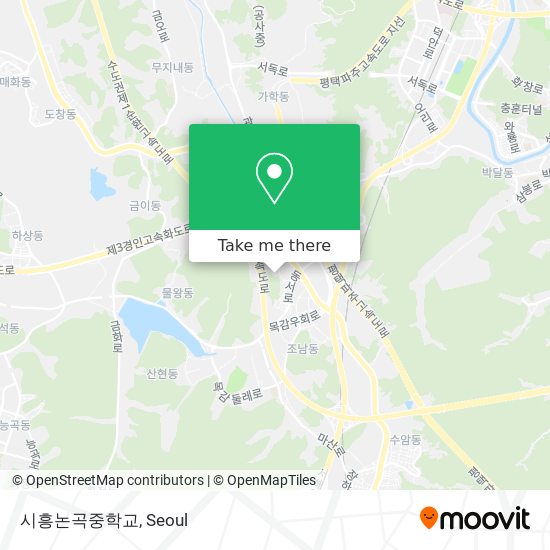 시흥논곡중학교 map